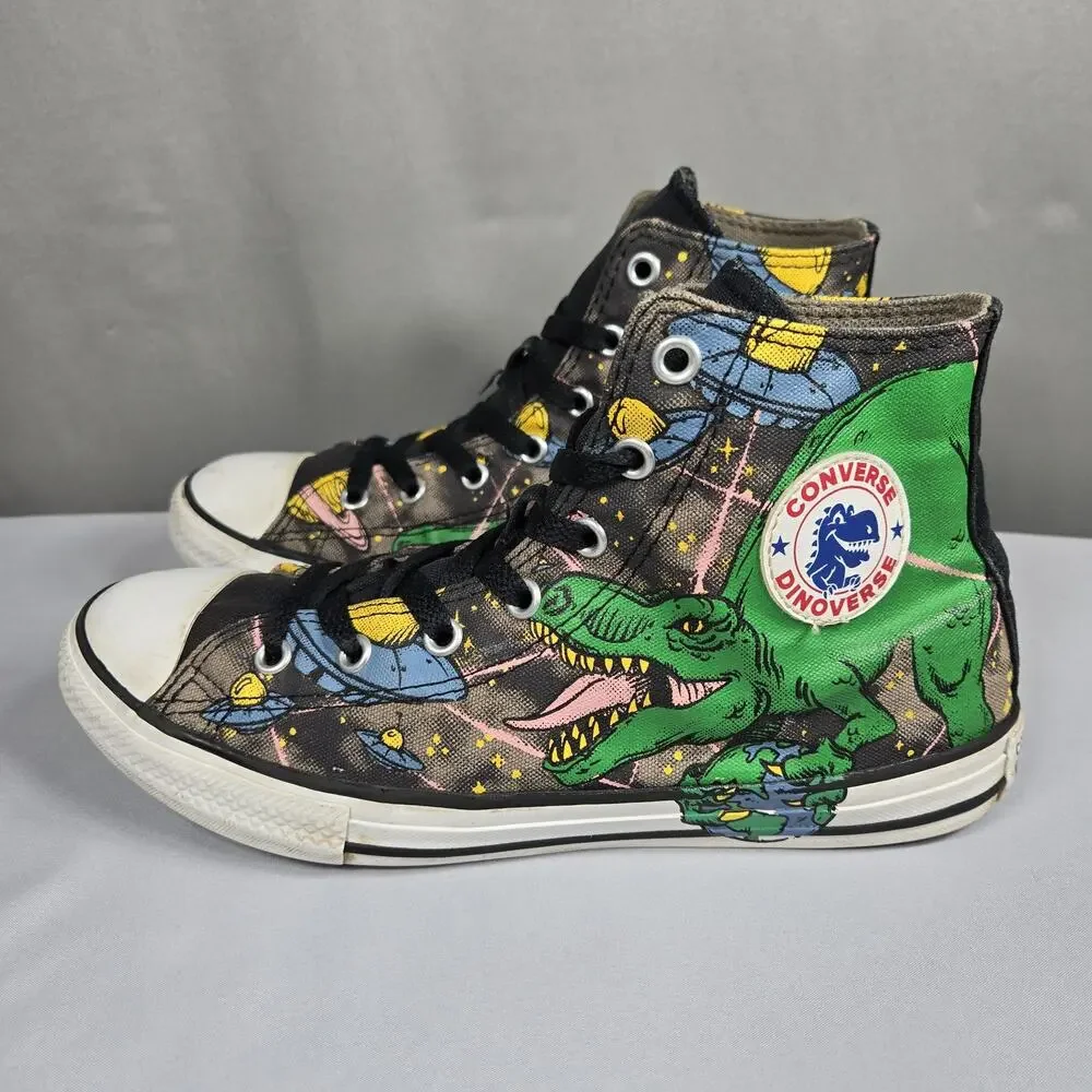 Converse Chuck Taylor All Star Dinoverse Kids 5 High Top Dinosaur Shoes
